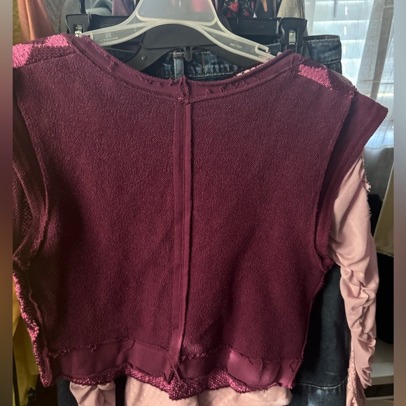 Free People Lola Top-AMARANTH FLOWER COMBO Size Large NWOT RT $78 - Picture 6 of 7